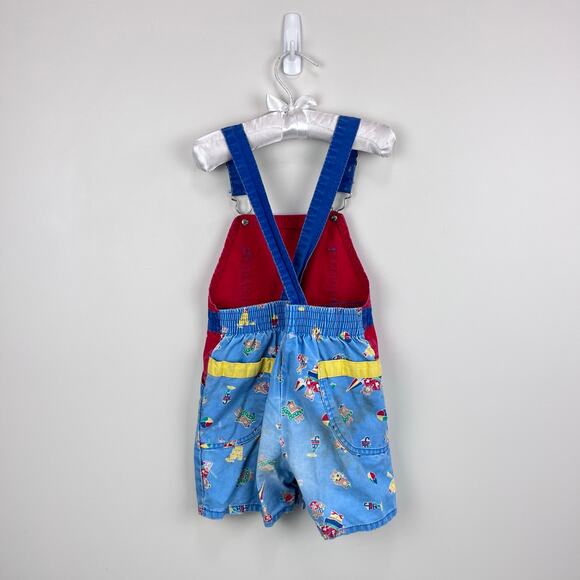 Vintage OshKosh B'gosh Beach Beach Shortalls 4T USA - Picture 7 of 11
